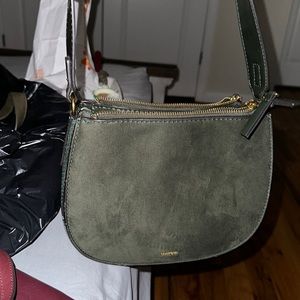 Green crossbody purse